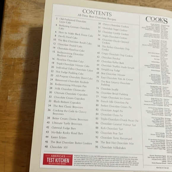 Cook's Illustrated All-Time Best Chocolate Recipes - Picture 3 of 5